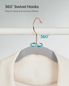 Crochets pivotants à 360 degrés classiques et durables pour vêtements, antidérapants, vente en gros - Product Image 2