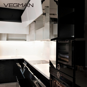 Italiano PVC armadi da <span class=keywords><strong>cucina</strong></span> parete personalizzata granito marmo laminato vetro lavello Backsplash nuovo compensato mobili per la <span class=keywords><strong>cucina</strong></span> - Product Image 2