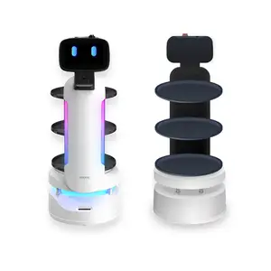 Hotel Robot Ober Intelligente Leverancier Afstandsbediening Restaurant Autonome Levering Eten Serveren Robot