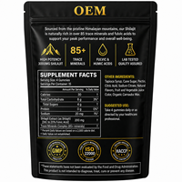 Gummies à l'extrait de Shilajit 200 mg par portion (équivalent 3000 mg), 20 % d'acide fulvique, complexe de minéraux traces, soutien énergétique naturel