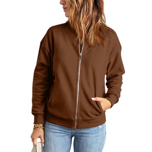 Chaqueta Ligera de Microfibra de Alta Calidad Personalizada, Chaqueta Deportiva para Mujer con Cremallera - Product Image 3