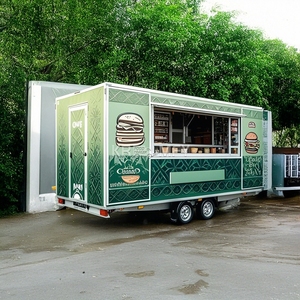 Camion de restauration entièrement équipé pour la vente de glaces, de pizzas et de grillades en plein air, remorque à café - Product Image 2