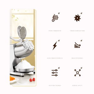 Rasoir à glace pour la fabrication de boissons pour des cônes de neige <span class=keywords><strong>ou</strong></span> des barboteuses rapides à gros copeaux <span class=keywords><strong>ou</strong></span> à copeaux fins Mini machine à glace portable - Product Image 6