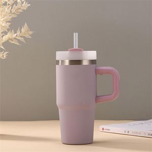 Thickened 304 Stainless Steel 14oz <b>Kids</b> Water Bottle with Straw Handle for School Home Outdoor Activity - Product Image 1