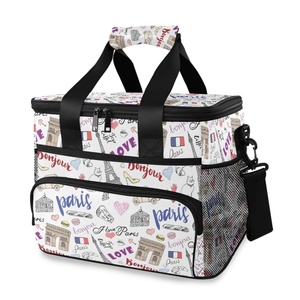 Factory Supply Custom Puakenikeni Hawaiian Prints Student Waterproof and Insulated Lunch Bag Print Cooler Bags for Sale - Product Image 1