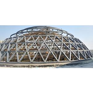 二重湾曲アルミニウムベニヤ屋根プレハブ鉄骨構造オフィスビル - Product Image 5