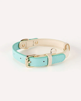 Collier de chien personnalisé en cuir PU de luxe avec boucle en métal doré pour chiens de petite/moyenne/grande taille