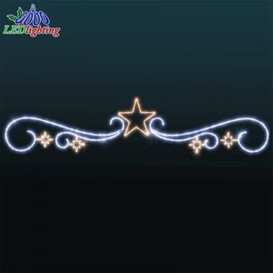 Vente chaude Lumière LED motif étoile croisée pour extérieur, étanche IP65, pour décoration de festival dans les places publiques et les centres commerciaux - Product Image 5