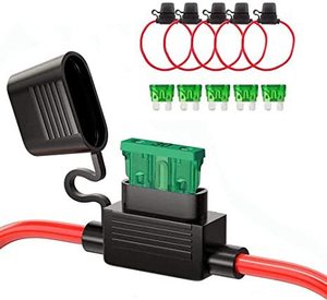 Kehan ATM/ATC мини-держатель предохранителя, водонепроницаемый автомобильный Встроенный держатель предохранителя 18AWG 15 см - Product Image 3