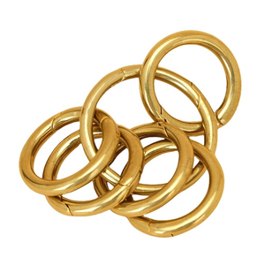 Anillo de Presión Circular de Latón Macizo, Cierre para Correa de Bolso, Mosquetón, Hebilla, Piezas Especiales para Bolsos, Resorte, Ecológico, Ligero - Product Image 6