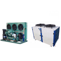 Unité de condensation de type H écoénergétique fabriquée en Chine 5P 6P 8P 10P pour chambre de congélation rapide, unité de congélation pour entrepôt frigorifique