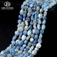 Perles en vrac de cyanite bleue naturelle irrégulières de 6-8 mm pour la fabrication de bijoux DIY