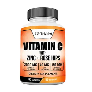 Supplément de soins de santé Zinc Lipidosome Vitamine C Supplément multiminéral pour la santé immunitaire et capsules de soutien antioxydant