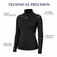 Chemise d'équitation haut de gamme, durable, respirante et extensible dans les quatre sens (couche de base pour l'entraînement)