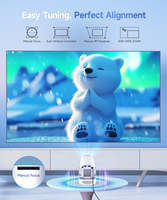 Mini Proyector Portátil Magcubic HY300Pro+, 290ANSI Lúmenes, 720P LED LCD, Altavoces Integrados, Corrección Trapezoidal Automática, WiFi 6, BT5.4