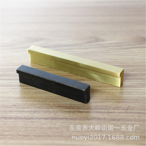 Furniture <b>Handle</b> Bar 18x110mm Copper Minimalist Drawer <b>Pull</b> For Cabinet <b>Door</b> - Product Image 3