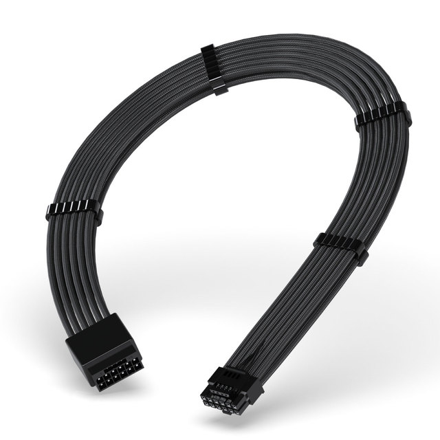 UpHere 12VHPWR 12+4PIN Male to Female Sleeved Cables PSU Extension Graphics Card 4090 Power Extension Power Supply Cable
