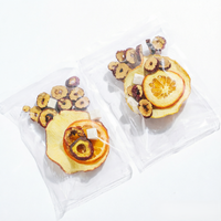 Sachets de thé mélangé OEM aux pommes séchées, hawthorn, oranges, poria et dattes rouges – Sachets individuels transparents pour la digestion et la santé