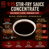 Sauce chinoise en gros pour porc au poivre et légumes, usage 1:15, approvisionnement en vrac