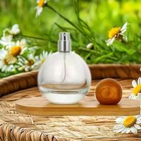 Flacon de parfum en verre irrégulier de 30 ml en forme de goutte, forme de galet, luxe en stock