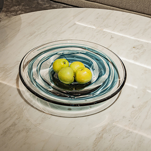 Multiple Horizons Fruit Bowls Living Room Home Decor Accessories Crystal Glass Fruit Inner Tray <strong>Chiniote</strong> Plate - Product Image 2