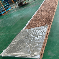 Aislamiento de Lana de Fibra de Vidrio Revestido con Lámina de Aluminio R11 R13 R15 3.5'' Rollo de Lana de Vidrio Revestido con Lámina FSK No Inflamable