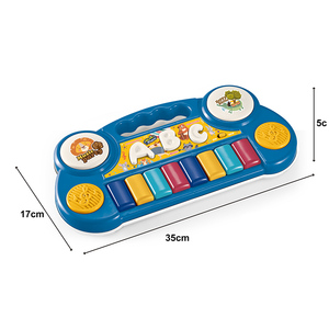 Juguete de Piano Multifuncional de 8 Teclas, Juguete de Órgano de Animales Eléctrico, Instrumento Musical para Niños, Juguete de Tambor - Product Image 4