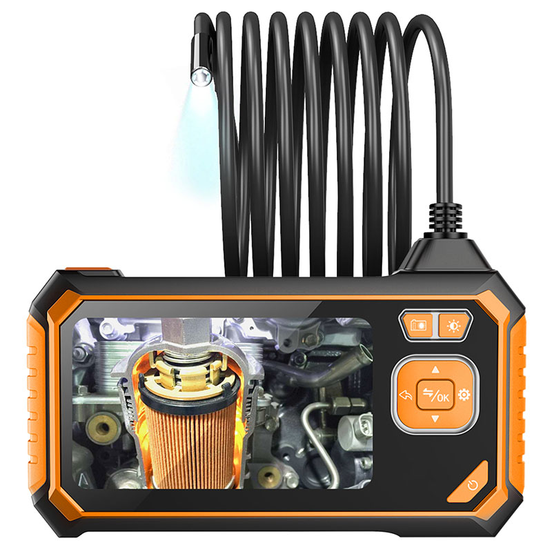 3-в-1 бороскопов измерительный прибор Цифровой инспекции двойная камера эндоскопа 5 м водонепроницаемый 113-B змеевидная камера