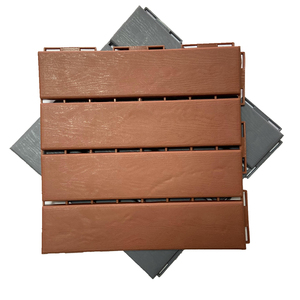 Piastrelle per Balcone e Patio 30x30 cm in Polipropilene, Pavimentazione a Incastro <span class=keywords><strong>Grigia</strong></span> - Product Image 1