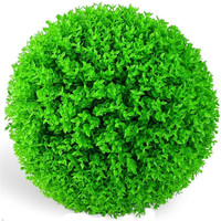 Aménagement paysager d'intérieur cèdre Treedoor boule d'herbe artificielle pour la décoration de la maison et du jardin arbre artificiel herbe en plastique populaire