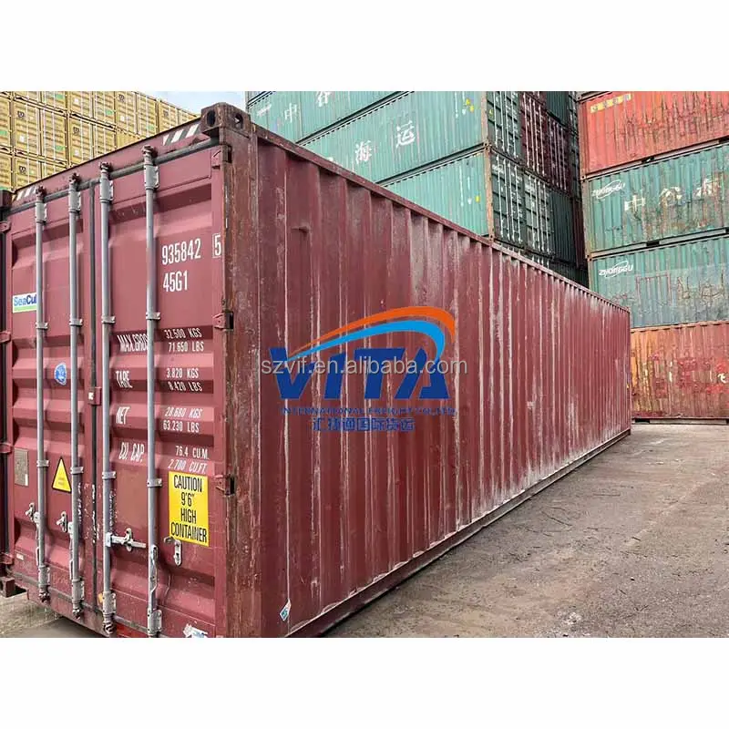 Versandcontainer 40 Fuß hoher Würfel gebrauchte Container zum Verkauf 40 Fuß Container in die USA Versand aus China Frachtagentur