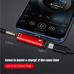 Adaptador de Audio Tipo C de Doble Puerto a Auriculares de 3.5 mm, Adaptador 2 en 1, Cargador de Audio, Dispensador de Accesorios, Solo para Xiaomi - Product Image 2