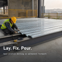 Tendance 2026 : Plateforme de sol en acier, système sans sable ni béton, longueur standard export, vente directe fabricant