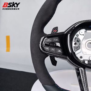 Volante Deportivo de Carreras de Fibra de Carbono y Cuero Perforado para <span class=keywords><strong>Toyota</strong></span> <span class=keywords><strong>Supra</strong></span> GR A90 A91 <span class=keywords><strong>MK</strong></span> V <span class=keywords><strong>MK</strong></span> <span class=keywords><strong>5</strong></span> <span class=keywords><strong>MK</strong></span> 4 2019-2025 - Product Image 6