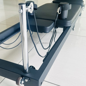 เครื่องฟื้นฟูพิลาทิสแบบพับได้เครื่องฟื้นฟูพิลาทิสเกรดสตูดิโอ<span class=keywords><strong>ป</strong></span>ระกอบเร็ว<span class=keywords><strong>สำหรับ</strong></span>บ้านและห้องออกกำลังกายมีความต้านทานปรับได้ - Product Image 2