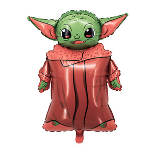 Sci-fi Yoda Baby <span class=keywords><strong>BB8</strong></span> Space <span class=keywords><strong>Robot</strong></span> Película de aluminio de látex de 12 pulgadas Globo de cumpleaños decorado - Product Image 2