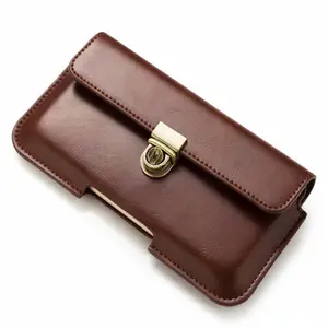 Horizonta PU Leather Card Holder Cover Thin Diagonal bag Purse for iphone XR 11 12 13 MINI pro max Phone Case Waist bag Wallet