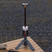 Lanterne de camping LED portable multifonctionnelle avec télécommande, étanche IP65, rechargeable par USB, support puissant, certifiée CE