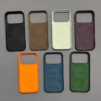 Étuis de téléphone en cuir pour iPhone 17 Pro Max, antichoc, design magnétique, livrés avec boîte de vente au détail