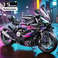 Bloques de Construcción de Motocicleta, Modelo de Moto Técnica Urbana, 2096 Piezas, Juguete de Construcción de Motocicleta DIY 42130