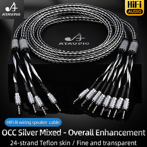 עבור audiophile hifi רמקול כבל זהב מצופה זהב 13 מ "מ עבור נגן dvd & צג - Product Image 2