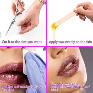 Strip lilin rol penghilang rambut, kosmetik kertas strip waxing online waxing
