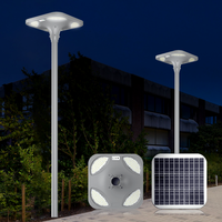 Lampu Taman LED Tenaga Surya Outdoor PC Tahan Air IP65 20w-500w dengan Remote Control dan Lampu Radar untuk Kebun dan Taman