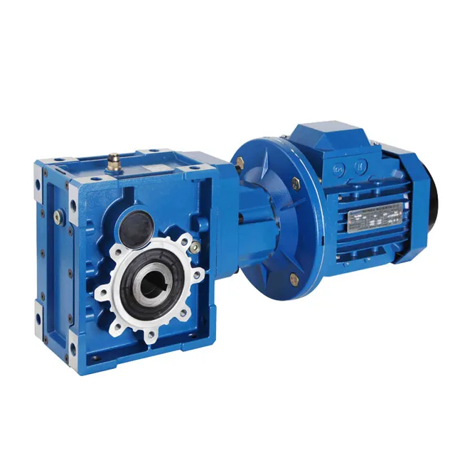 90 degree KM Series Helical Hypoid Gear reducer price mini bevel gearbox drive shaft gear box