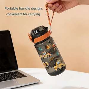 Vaso de Agua de 20oz <span class=keywords><strong>para</strong></span> Niños con Pajita, Botella de Agua Deportiva de Verano <span class=keywords><strong>para</strong></span> Niños, Linda Botella Infantil con Pajita - Product Image 1