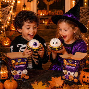 Halloween Pumpkin Squeeze Toy Series <b>Blind</b> Box Slow-Rise Stress Balls Color Box Pack - Product Image 3