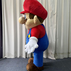 Costume de mascotte gonflable de dessin animé <span class=keywords><strong>Mario</strong></span> Cosplay combinaison Cosplay Costume pour la fête d'Halloween et les événements avec batterie - Product Image 4