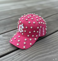 Casquettes de baseball personnalisées en cristal de verre pour hommes, 6 panneaux, respirantes, lettres 3D brodées, casquette de baseball de luxe, casquette de camionneur