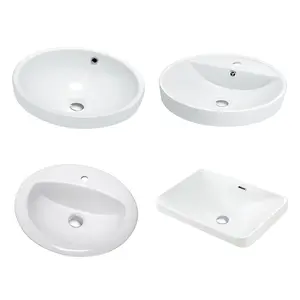 Custom Ceram Washbasin Foot Washing Hair Bathroom Cabinet Wash Basin Ceramic Sink