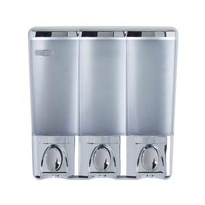 1250ml Triple Plastic Manual Wall Mounted Liquid Soap Dispenser
